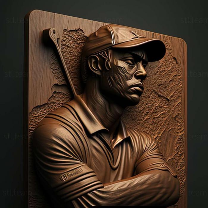 3D model Tiger Woods PGA Tour 10 game (STL)